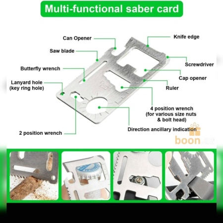 Набор для выживания 24 в 1 для кемпинга SOS